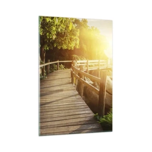 Quadro em vidro - Mais uma curva, mais milagres - 80x120 cm