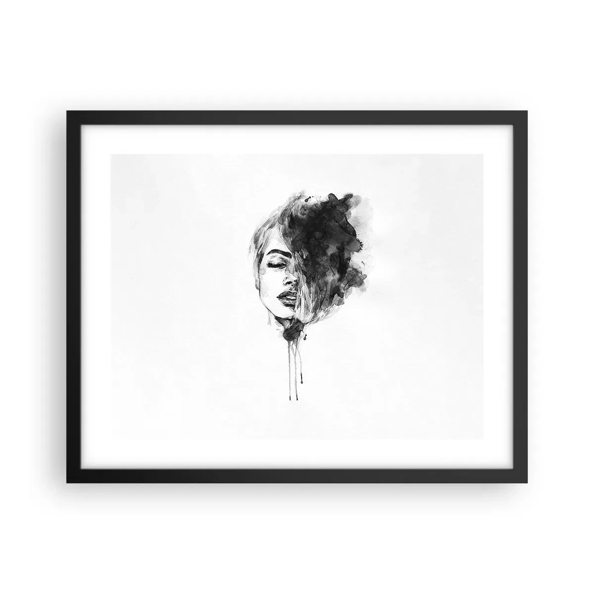 Pôster com moldura preta - O que sonha uma rapariga - 50x40 cm