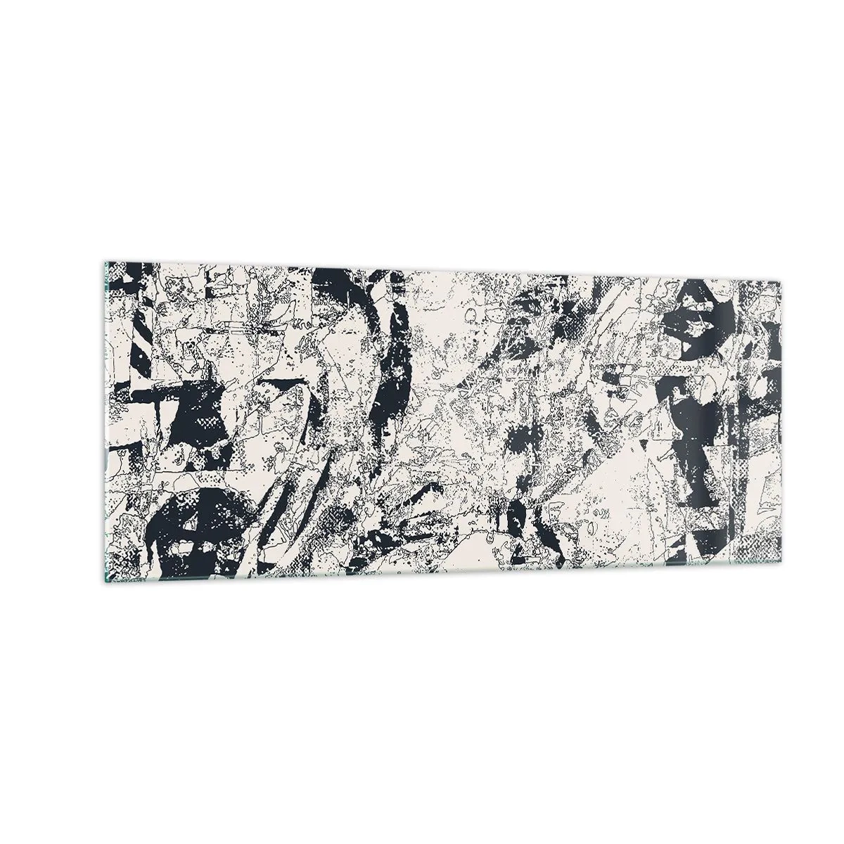 Quadro em vidro - Interpenetração de opostos - 100x40 cm