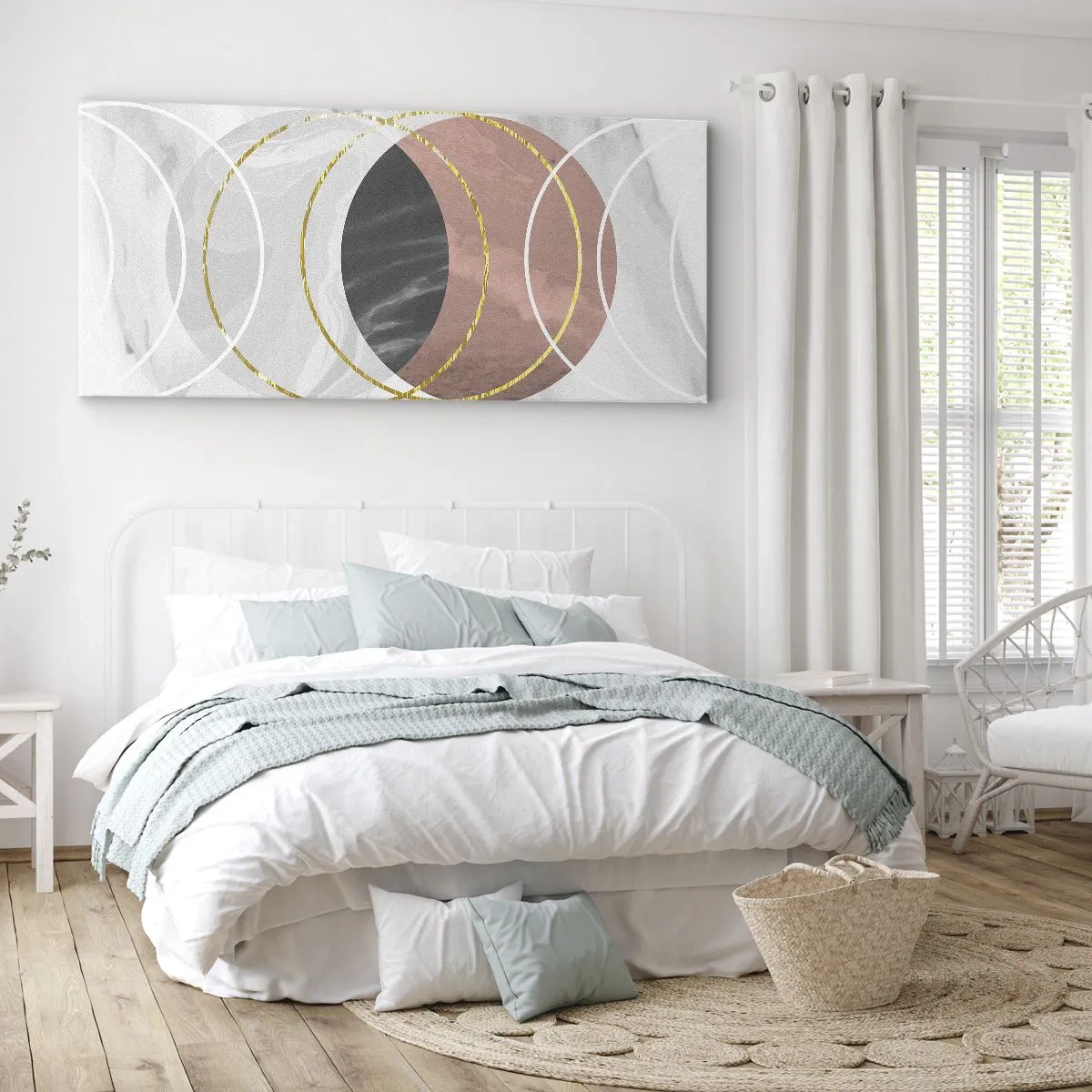 Quadro em tela - Música das esferas - 140x50 cm