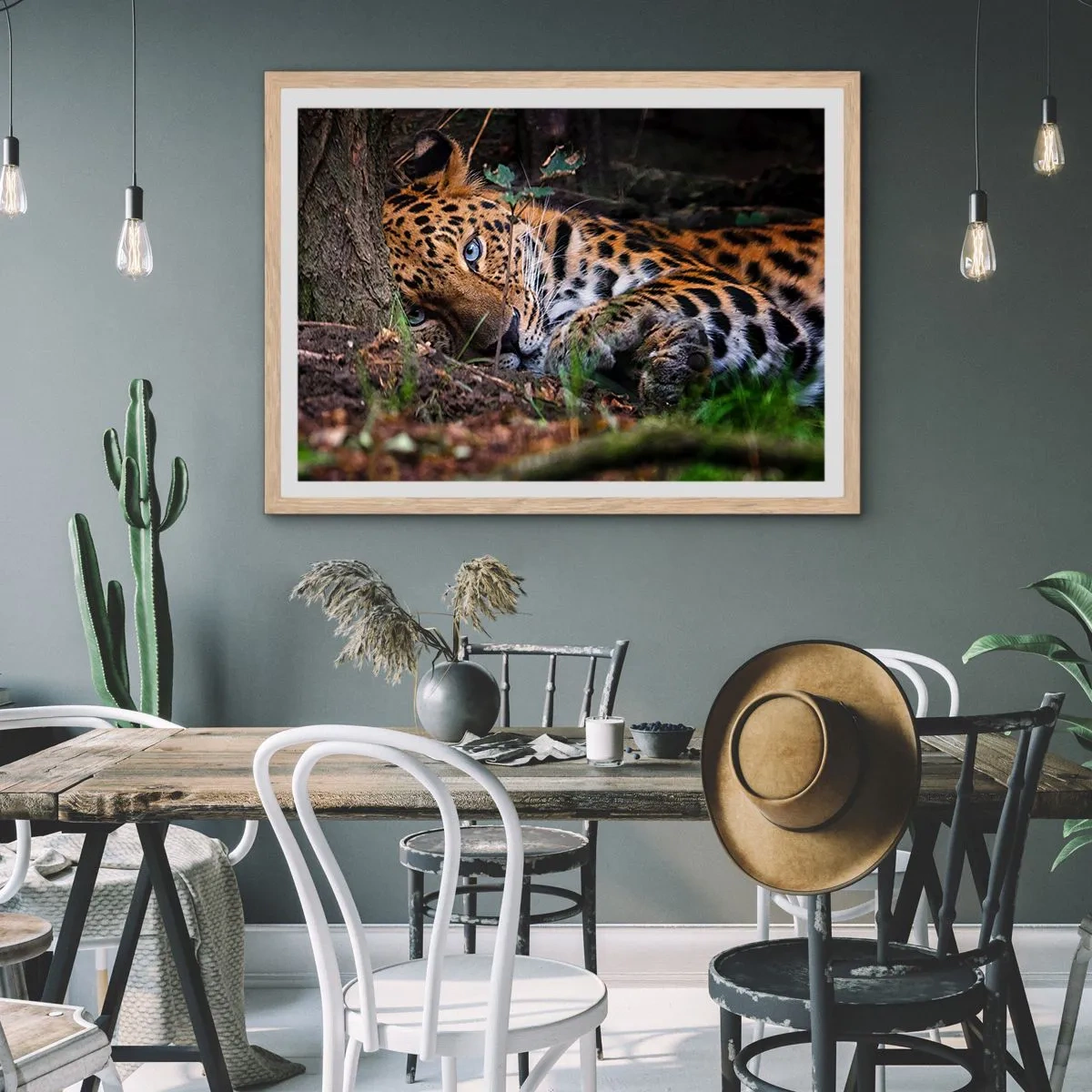 Pôster com moldura de carvalho claro - Confie em mim - 100x70 cm