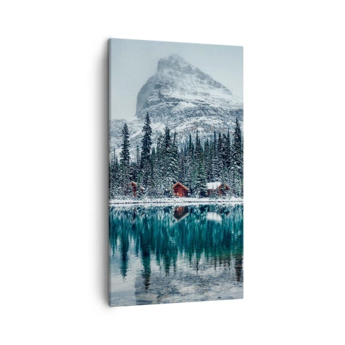Quadro em tela - Retiro canadense - 45x80 cm