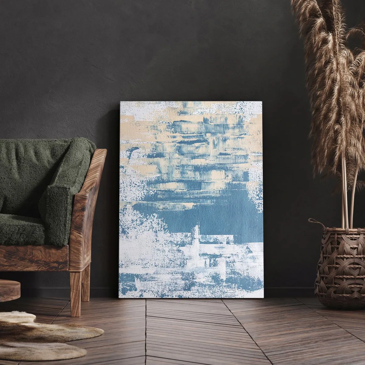 Quadro em tela - Através da estalactite de gelo - 80x120 cm