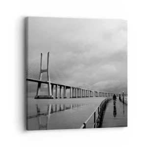 Quadro em tela - Cada um com o que merece - 40x40 cm