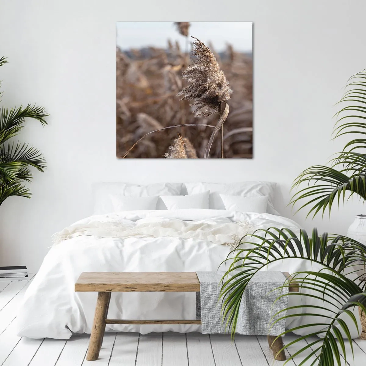 Quadro em tela - É hora de voar com o vento - 70x70 cm