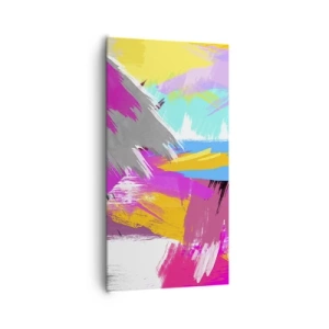 Quadro em tela - Pinte, pinte, mais uma vez - 65x120 cm