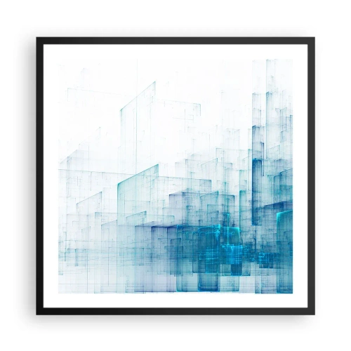 Pôster com moldura preta - Como o espaço ficou - 60x60 cm