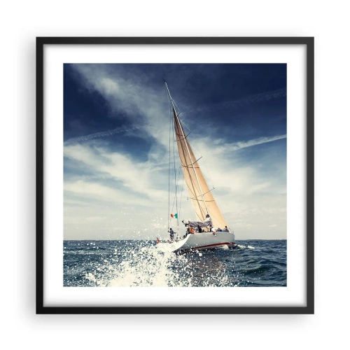 Pôster com moldura preta - Não nos alcançarão! - 50x50 cm