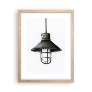 Pôster com moldura de carvalho claro - Como antigamente… - 30x40 cm