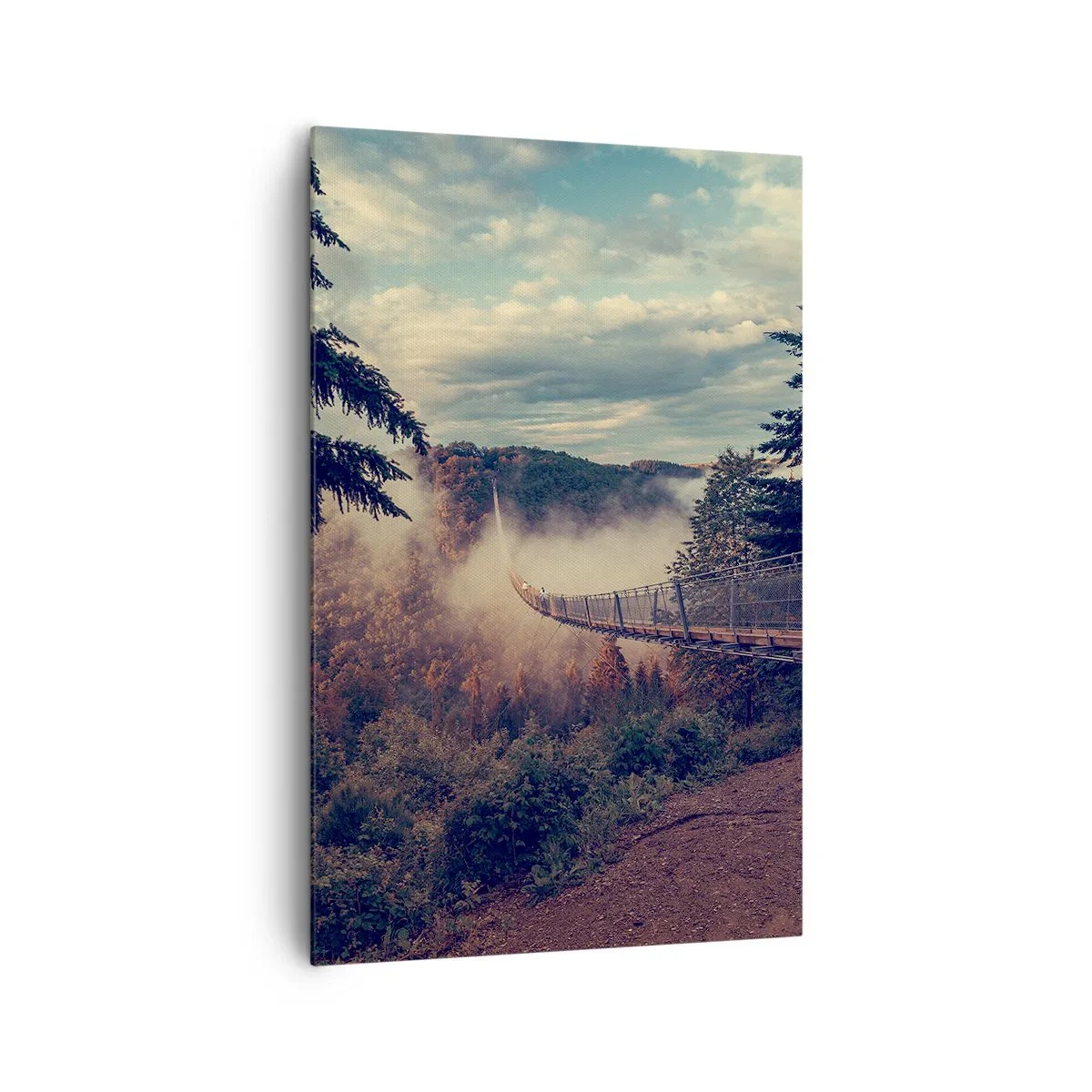 Quadro em tela - Na floresta de outono - 80x120 cm