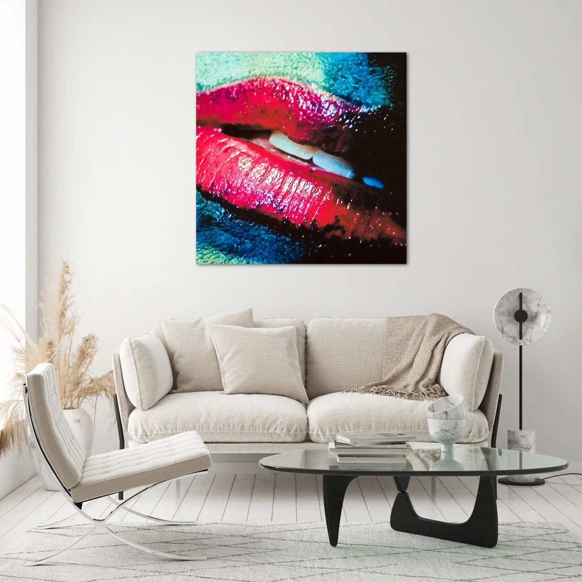 Quadro em vidro - Sensual e perturbador - 40x40 cm