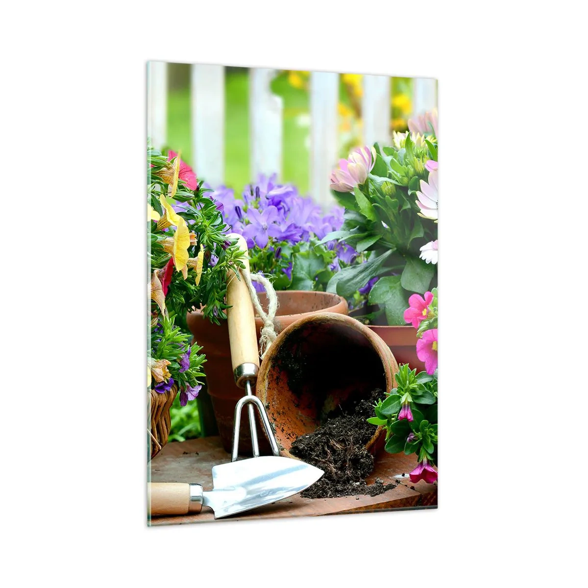 Quadro em vidro - Jardim da Joana - 50x70 cm