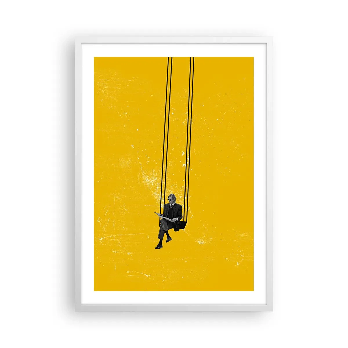 Pôster em moldura branca - Dia como todos os dias - 50x70 cm