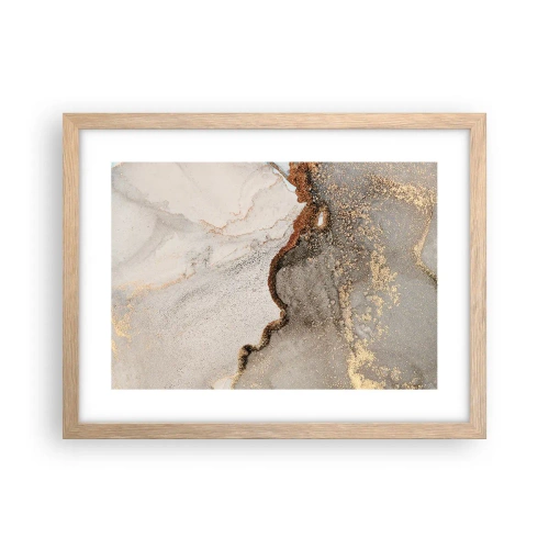 Pôster com moldura de carvalho claro - No limite das cores - 40x30 cm