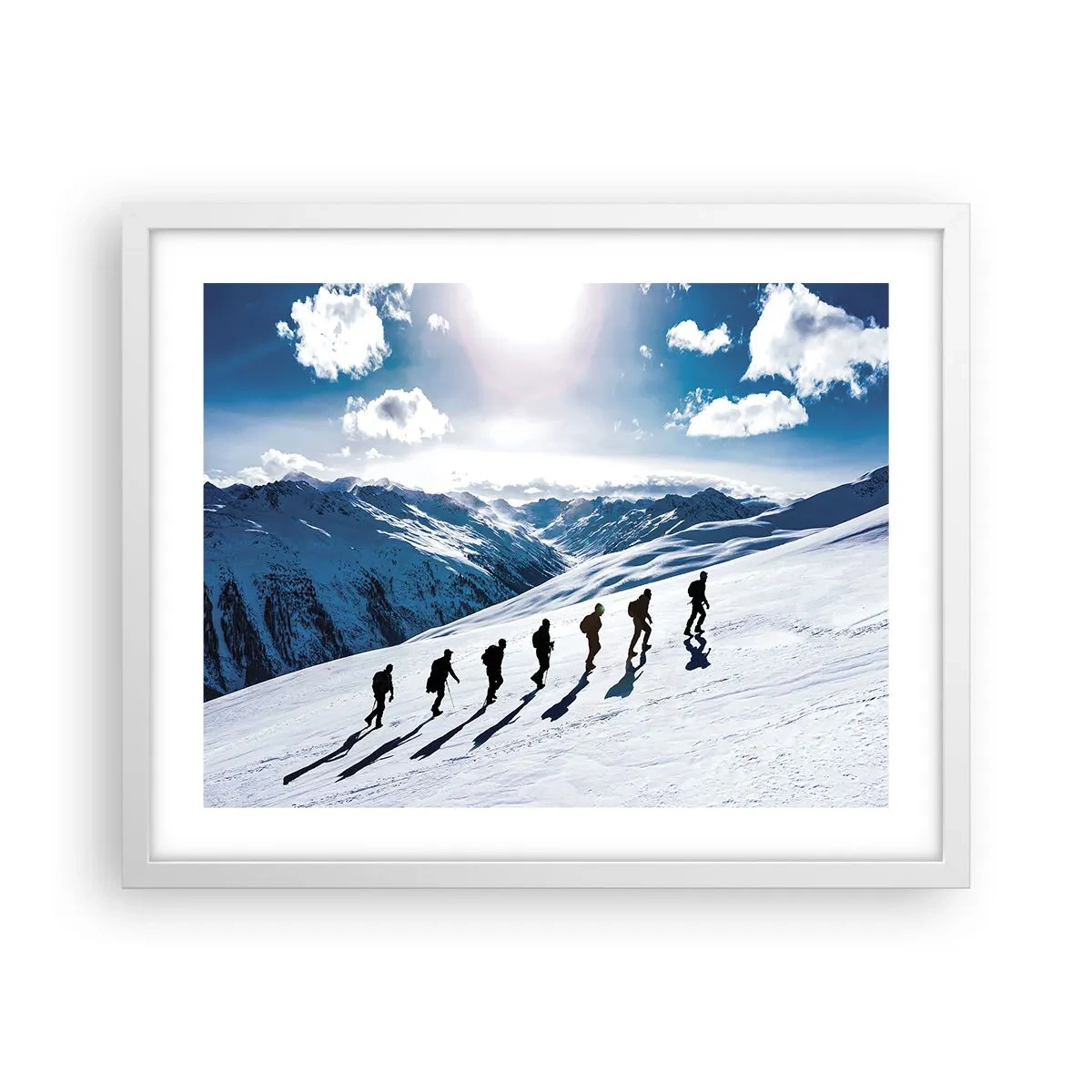 Pôster em moldura branca - A equipa vencedora - 50x40 cm