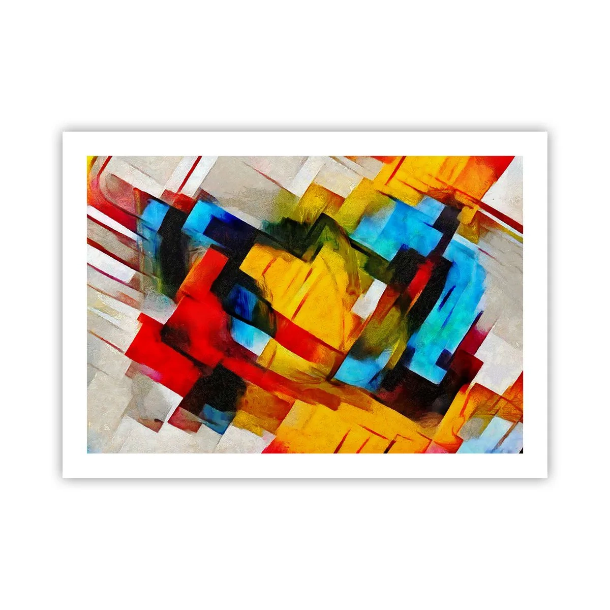 Pôster - Camadas multicoloridas - 70x50 cm