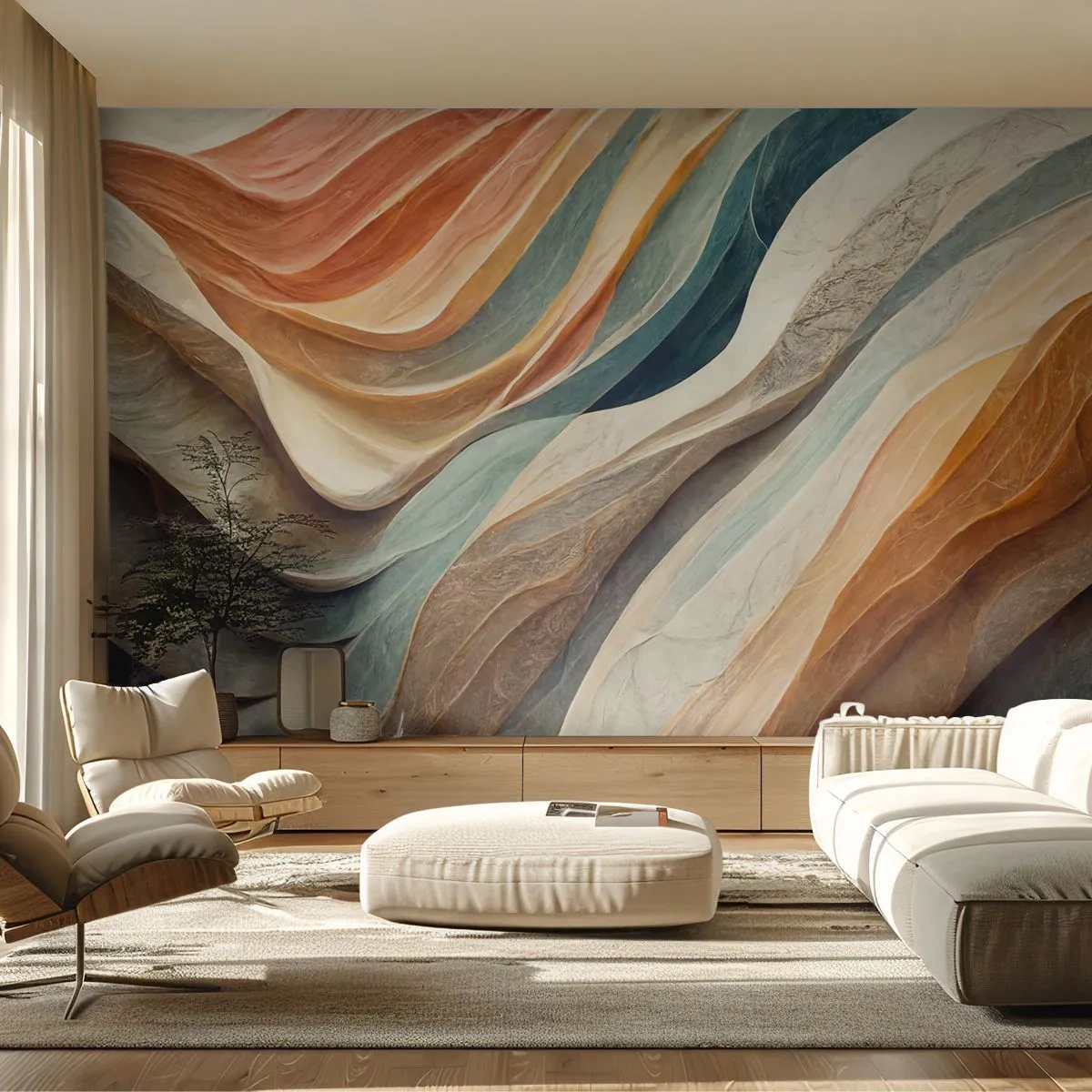 Papel de Parede Standard Eco - O momento antes da mudança - Textura, Padrão, Brilhante - 450x315 cm