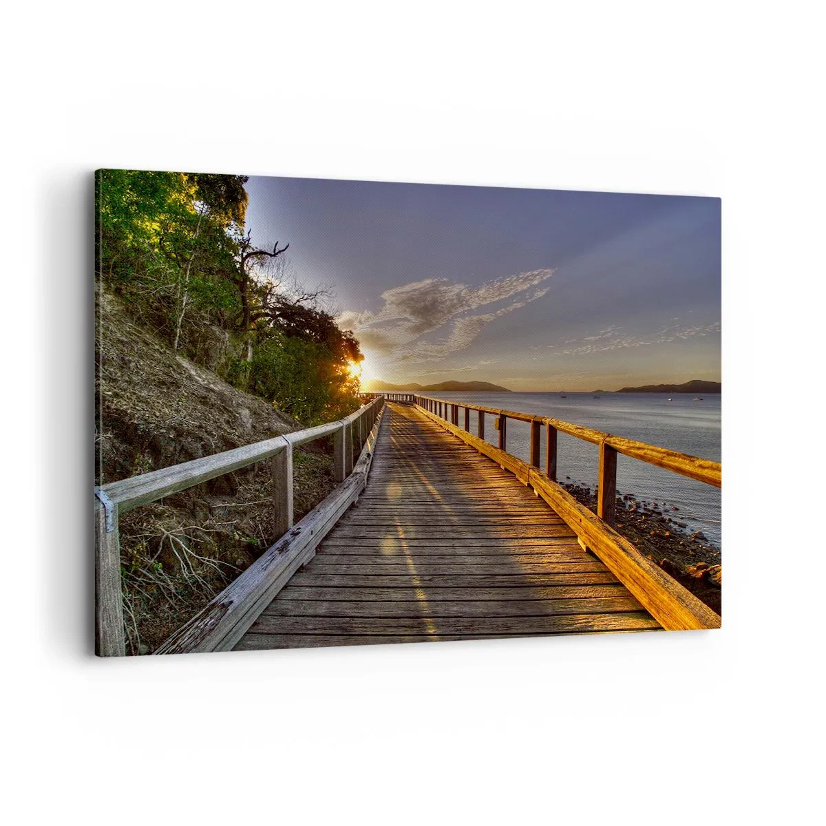 Quadro em tela - Caminhada constante em direção ao sol - 120x80 cm