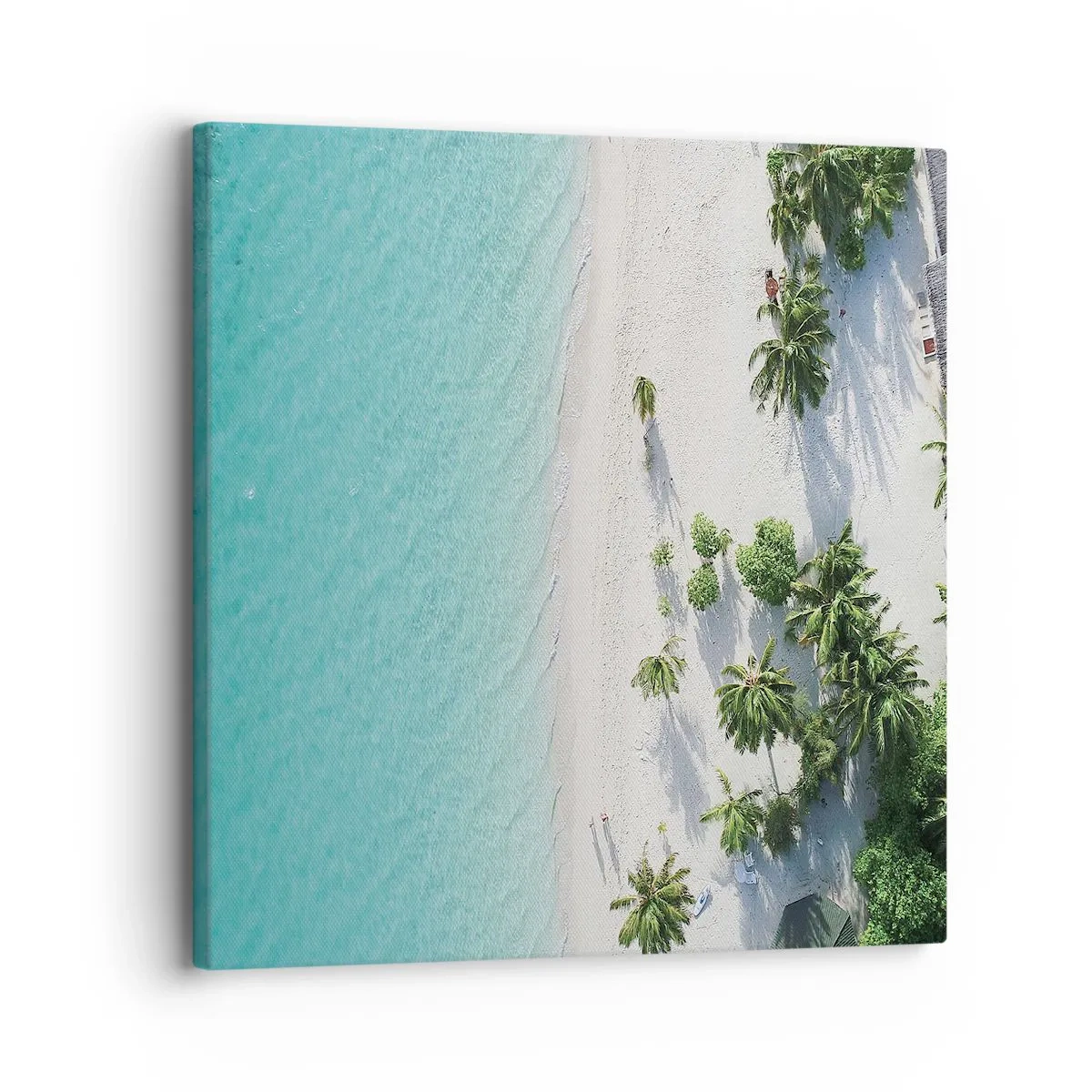 Quadro em tela - Férias no paraíso - 30x30 cm
