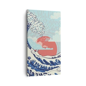 Quadro em tela - Das inspirações japonesas - 45x80 cm