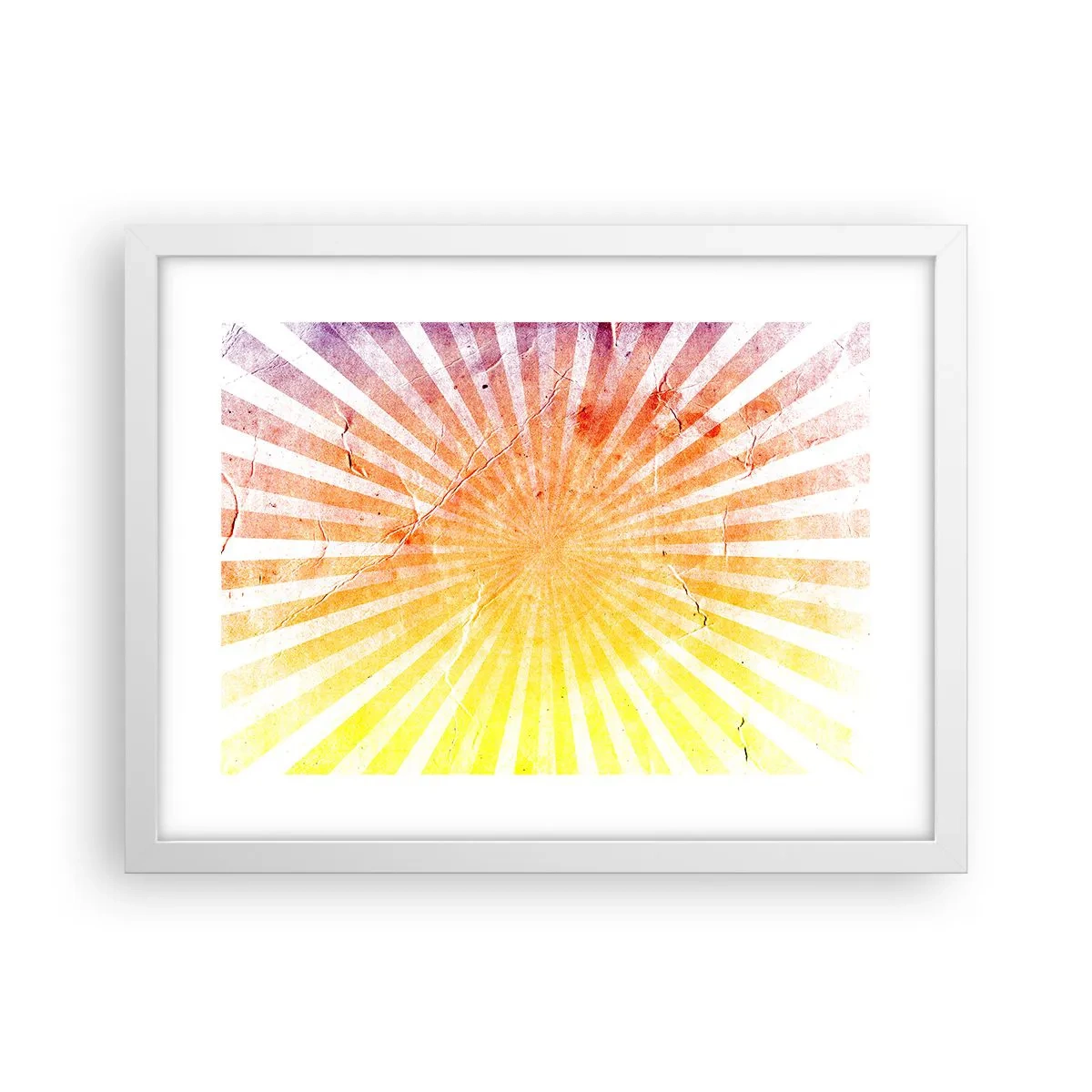 Pôster em moldura branca - Nasceres e entardeceres - 40x30 cm