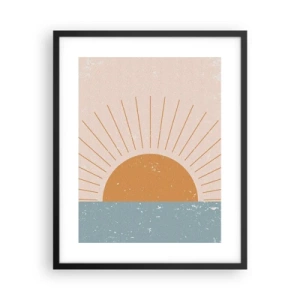 Pôster com moldura preta - Um milagre diário - 40x50 cm