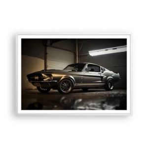 Pôster em moldura branca - De volta ao passado - 100x70 cm