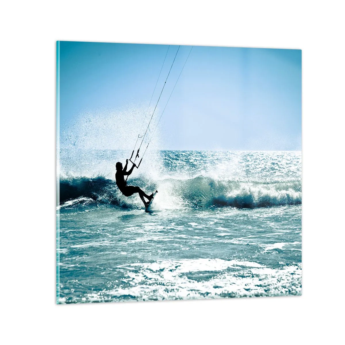 Quadro em vidro - Deixe-se levar - 70x70 cm