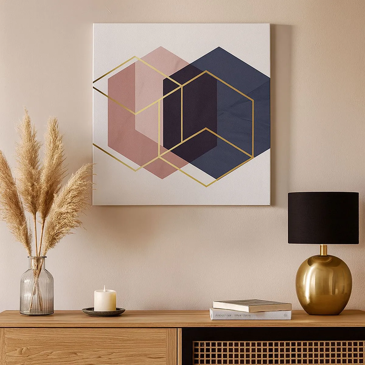 Quadro em tela - O poder da simplicidade - 30x30 cm