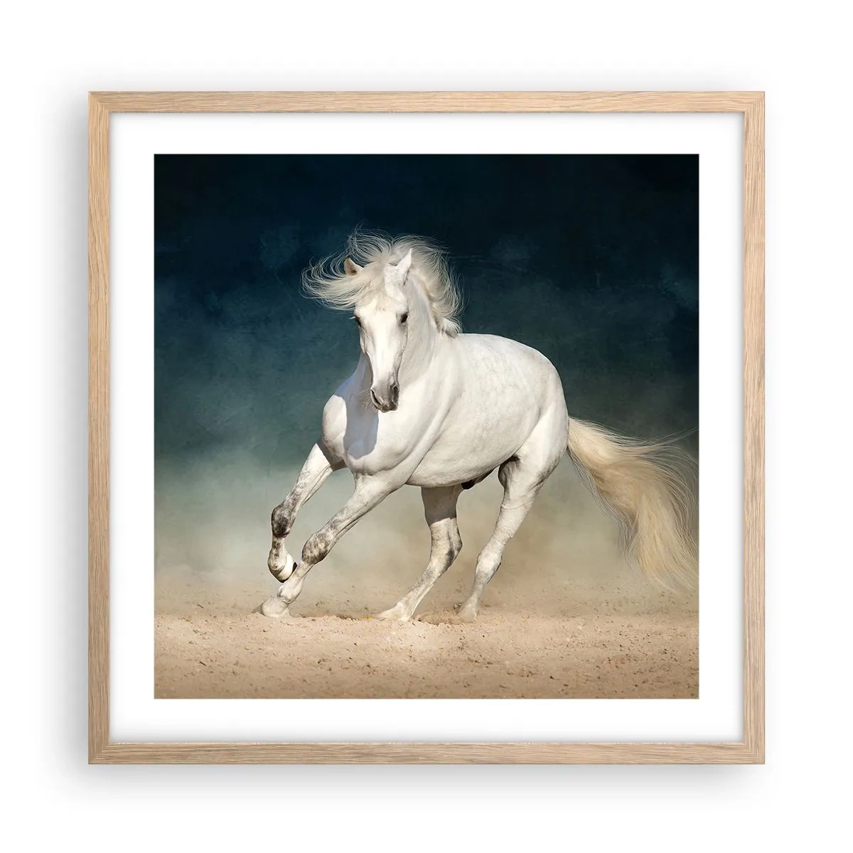 Pôster com moldura de carvalho claro - Liberdade em seu estado puro - 50x50 cm