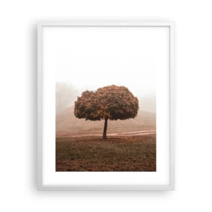 Pôster em moldura branca - Depois de um verão agitado - 40x50 cm