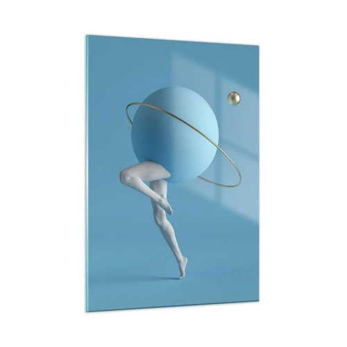 Quadro em vidro - Planetas a enlouquecer - 50x70 cm
