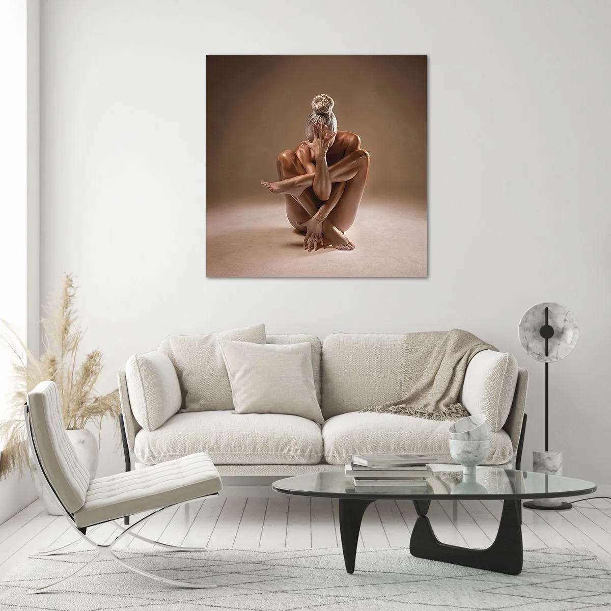 Quadro em vidro - Unidade de corpo e alma - 70x70 cm