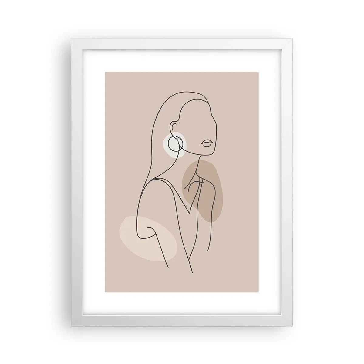 Pôster em moldura branca - Um ícone da feminilidade - 30x40 cm