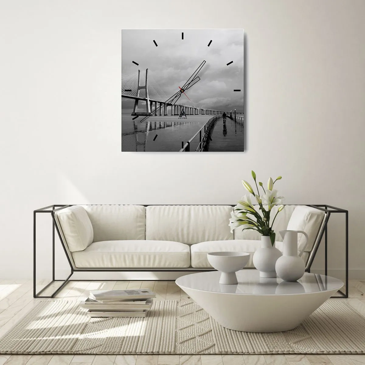 Relógio de parede - Relógio em vidro - Cada um com o que merece - 30x30 cm