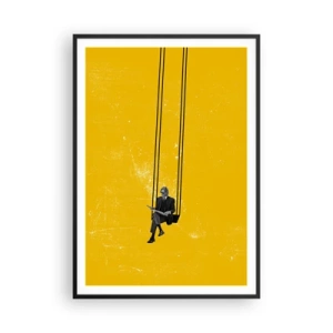 Pôster com moldura preta - Dia como todos os dias - 70x100 cm