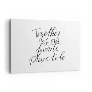 Quadro em tela - Também sente isso? - 100x70 cm