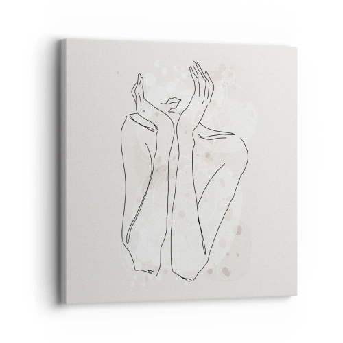 Quadro em tela - Momento de sonho - 30x30 cm