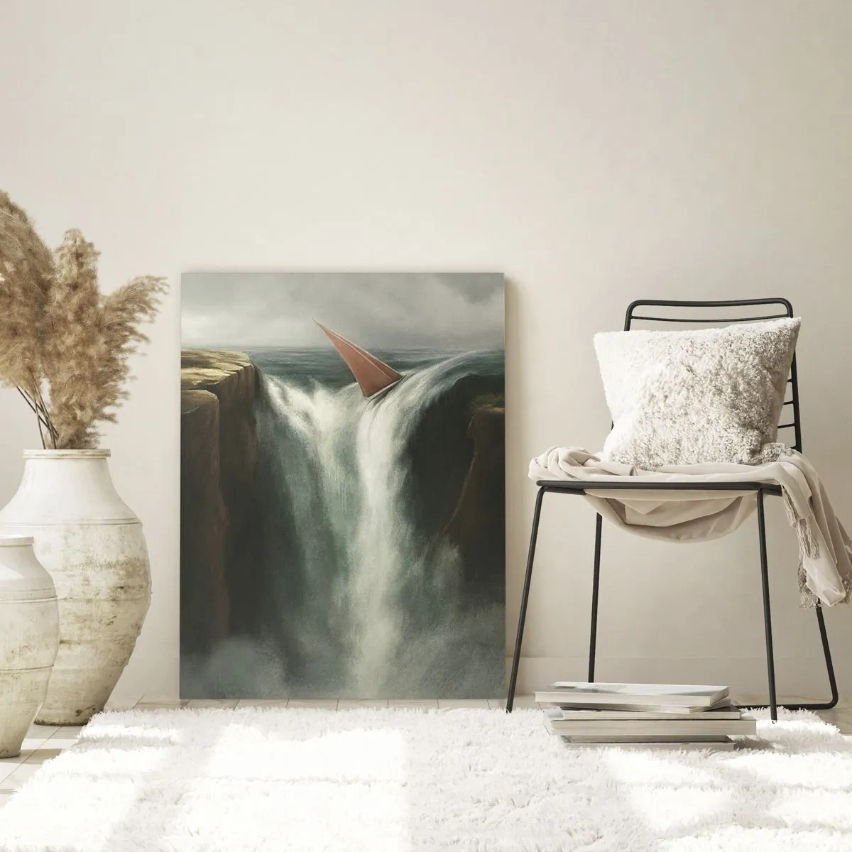 Quadro em vidro - Um aviso da vida - 70x100 cm