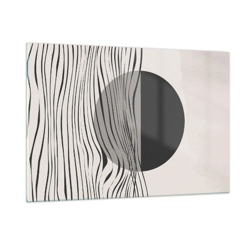 Quadro em vidro - Composição da metade - 120x80 cm