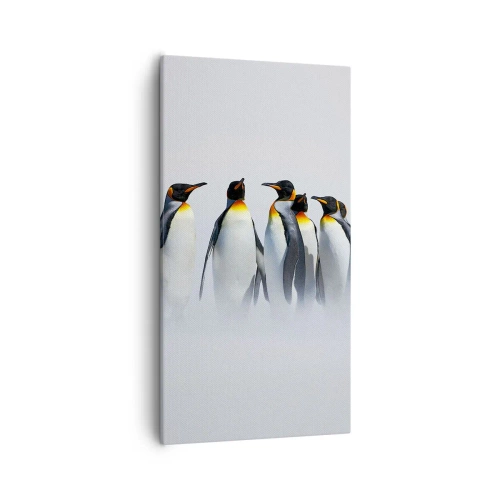 Quadro em tela - Reunião em traje de gala - 55x100 cm