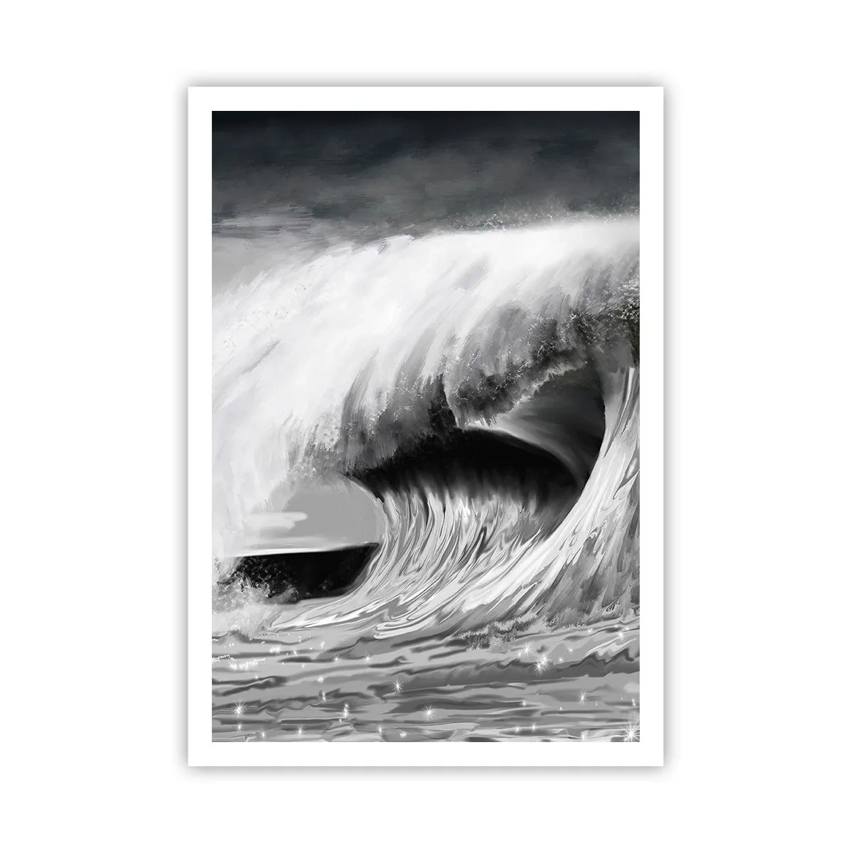 Pôster - A ira do oceano - 70x100 cm