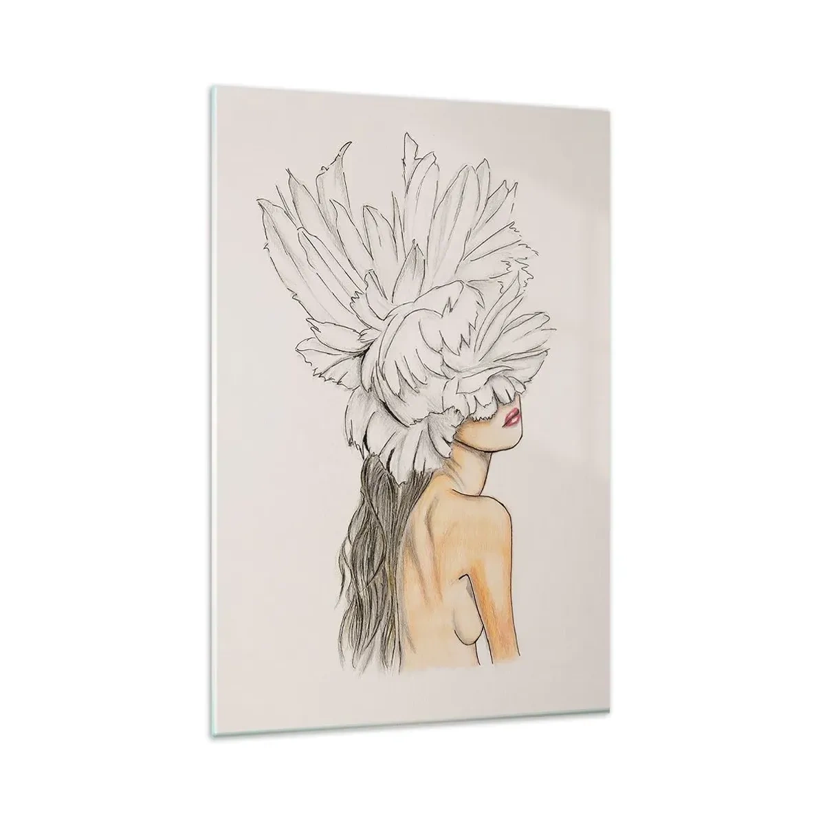 Quadro em vidro - Beleza coroada - 80x120 cm