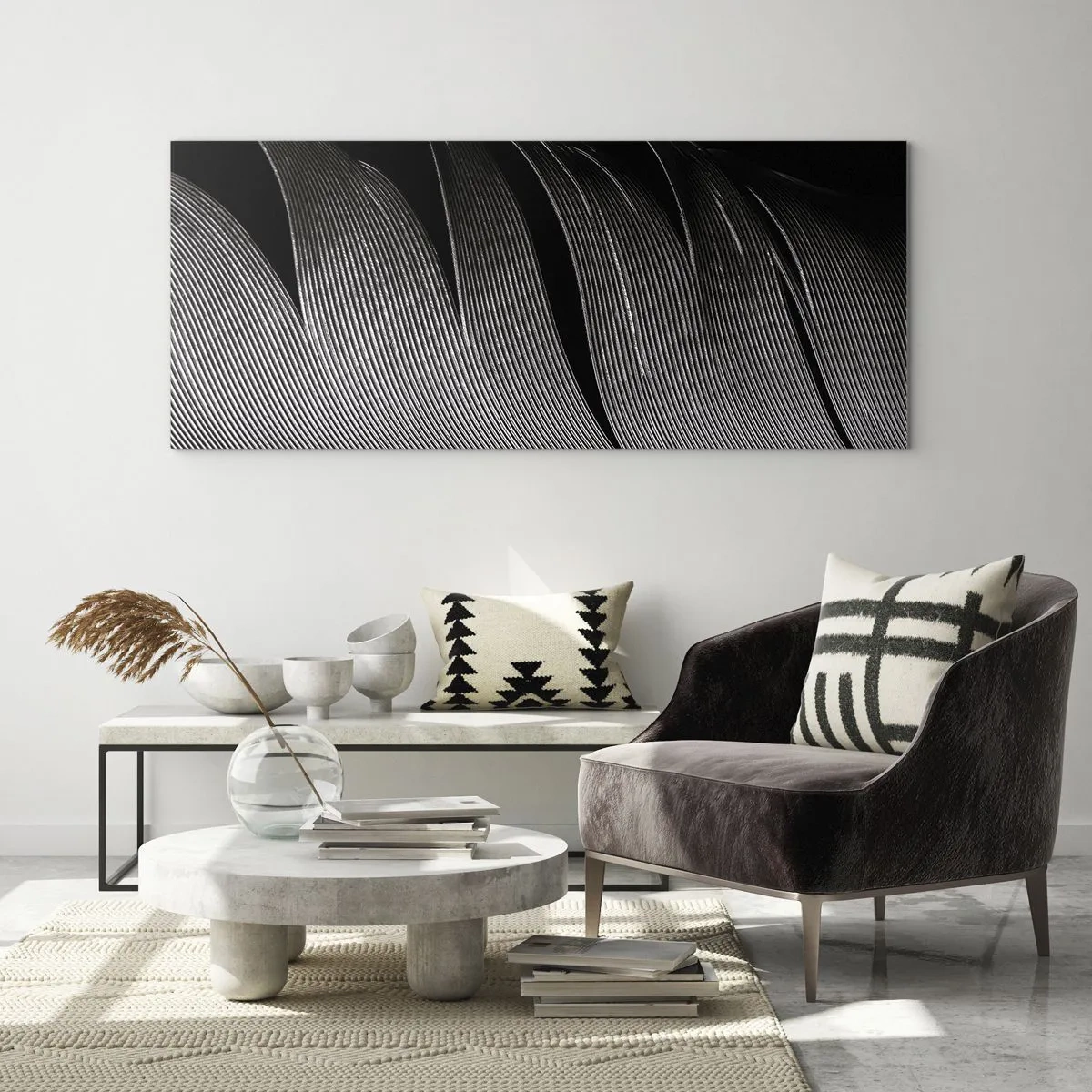 Quadro em vidro - A caneta – um design maravilhoso - 160x50 cm