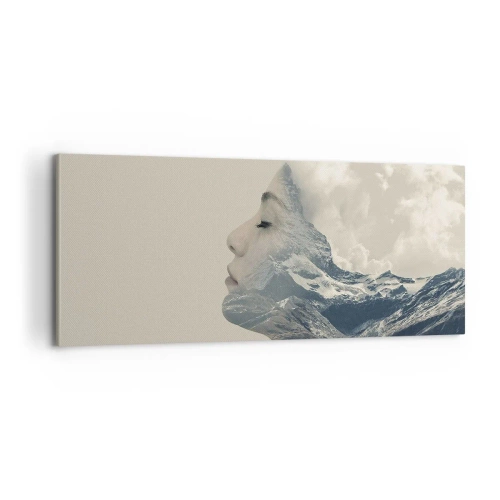 Quadro em tela - A beleza dos elementos da natureza - 100x40 cm