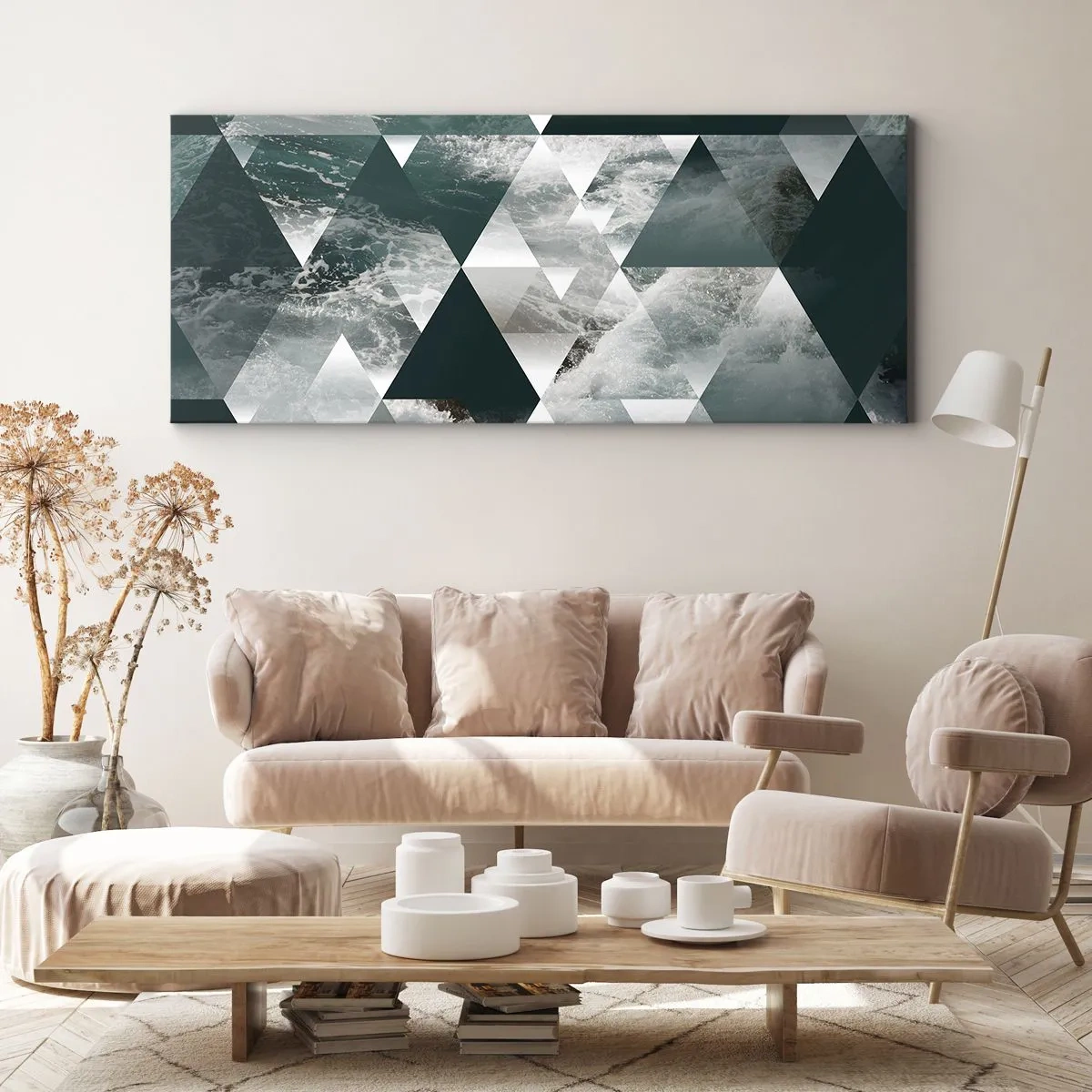 Quadro em tela - Uma perspetiva de cristal - 100x40 cm