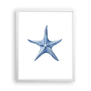 Pôster em moldura branca - Estrela do mar - 40x50 cm