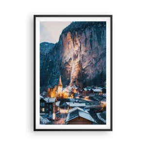 Pôster com moldura preta - O espírito luminoso do inverno - 61x91 cm