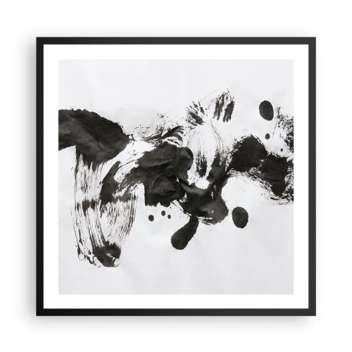 Pôster com moldura preta - Existe um método para a loucura? - 60x60 cm