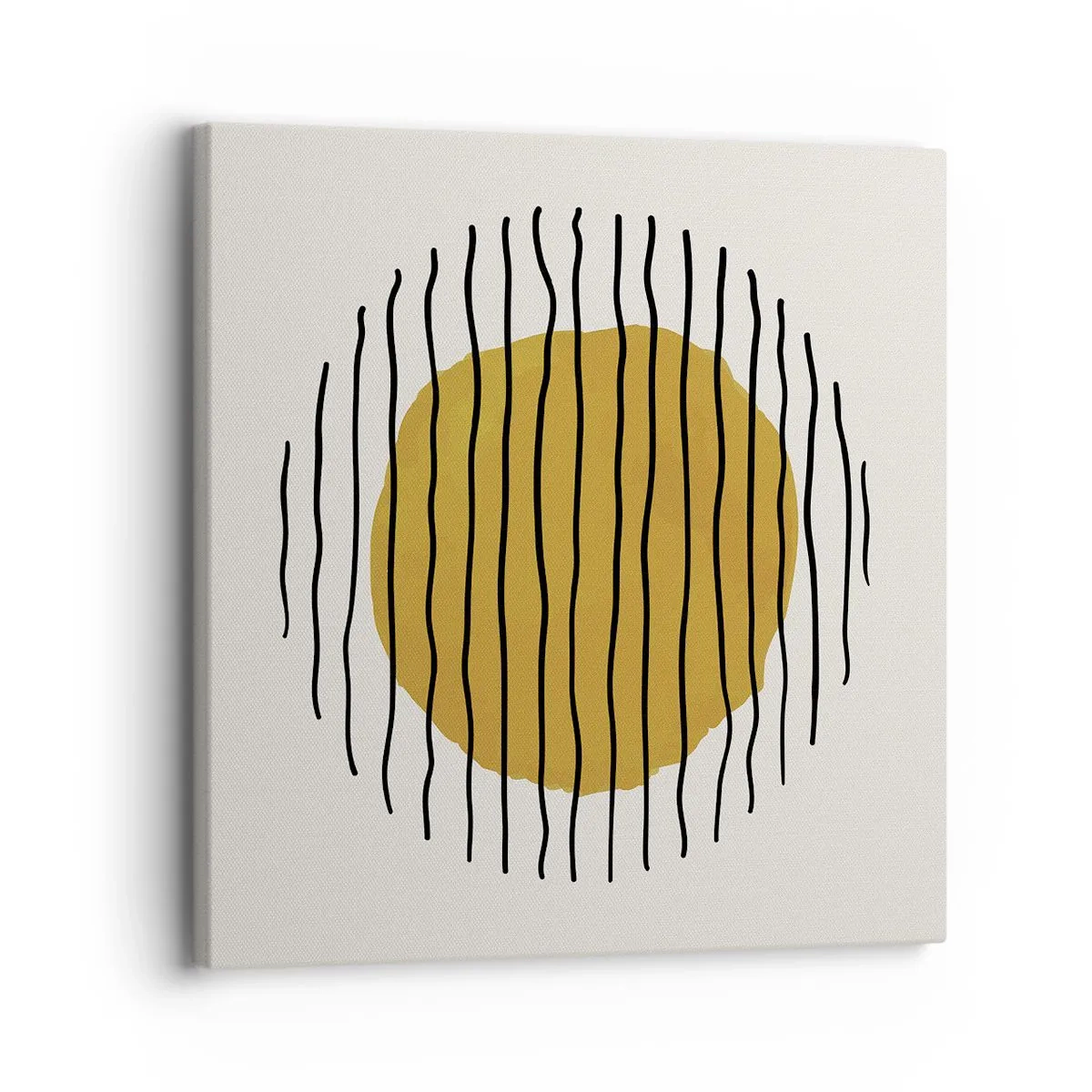 Quadro em tela - Abstração a tremer com o calor - 30x30 cm
